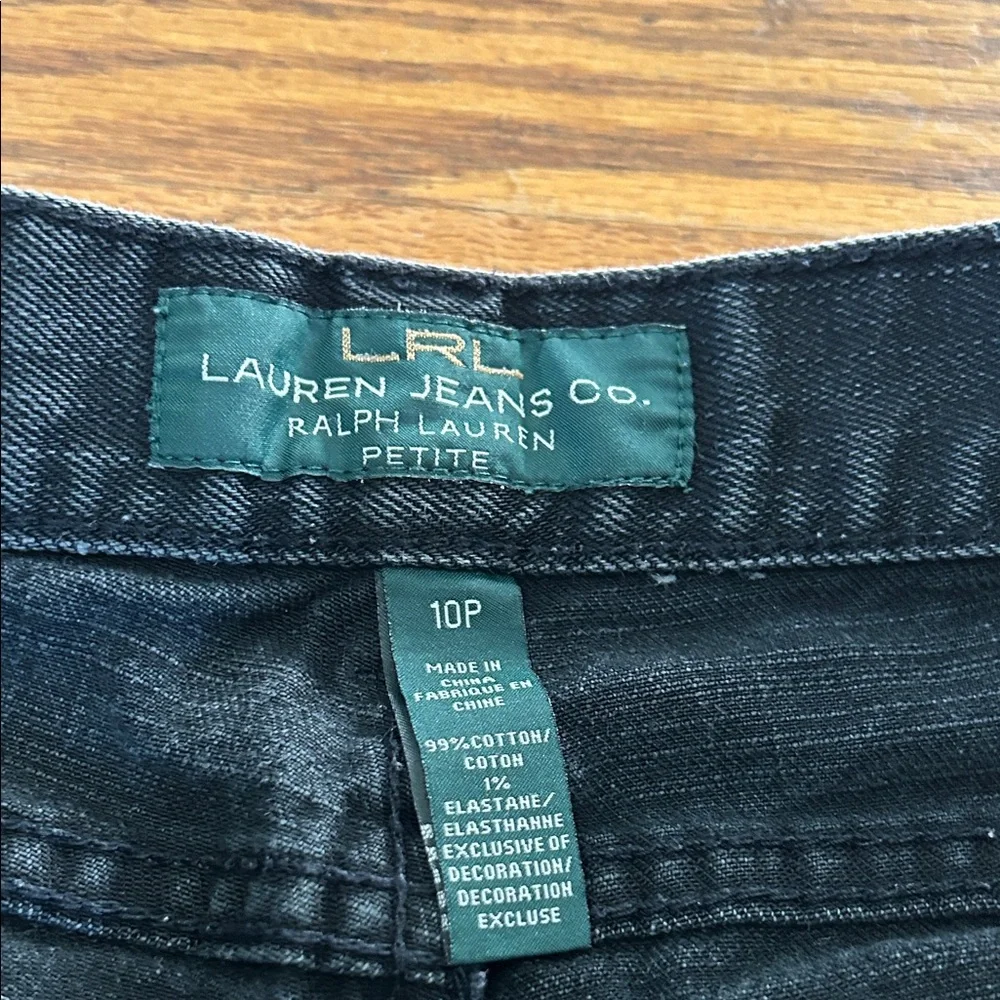 Lauren by Ralph Lauren Jeans Women’s 10P Black Classic Straight Leg - Picture 2 of 12